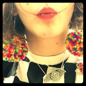 ONE PAIR LEFT! Handmade Pom-pom Earrings 🏳️‍🌈